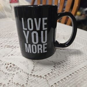 Black Love You More Coffee Mug